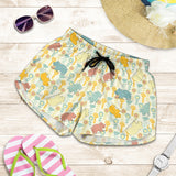 Hippopotamus Pattern Print Design 04 Women Shorts