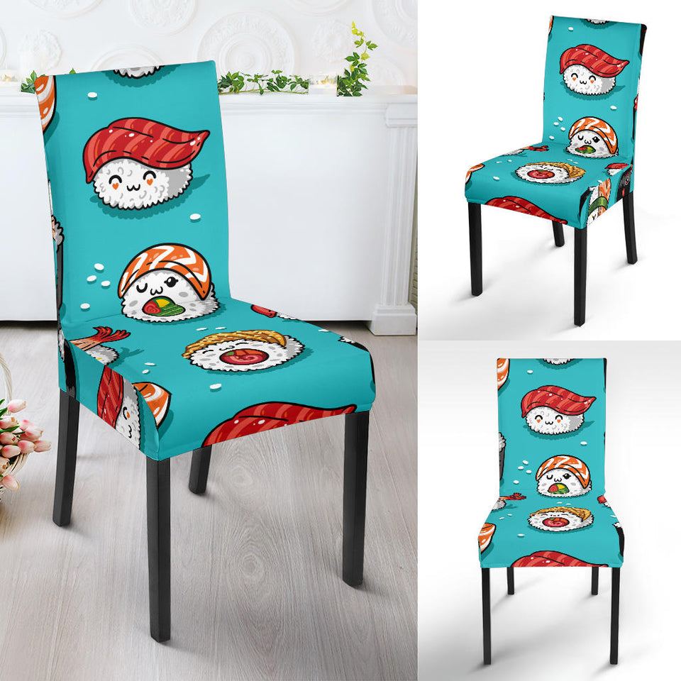 Cute Sushi Pattern Dining Chair Slipcover