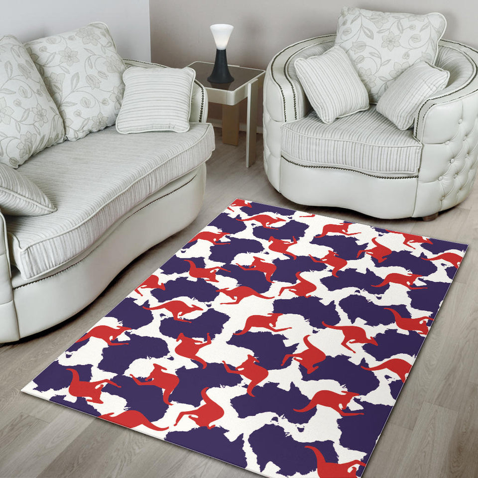 Kangaroo Australian Pattern Area Rug