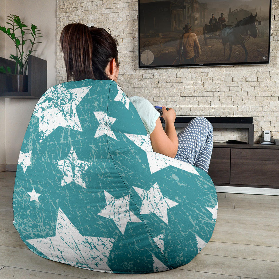 Vintage Star Pattern Bean Bag Cover