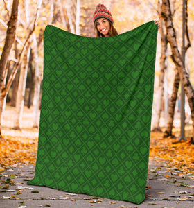 Casino Cards Suits Pattern Print Design 04 Premium Blanket