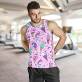 Cute ice cream cone animal pattern Men Tank Top