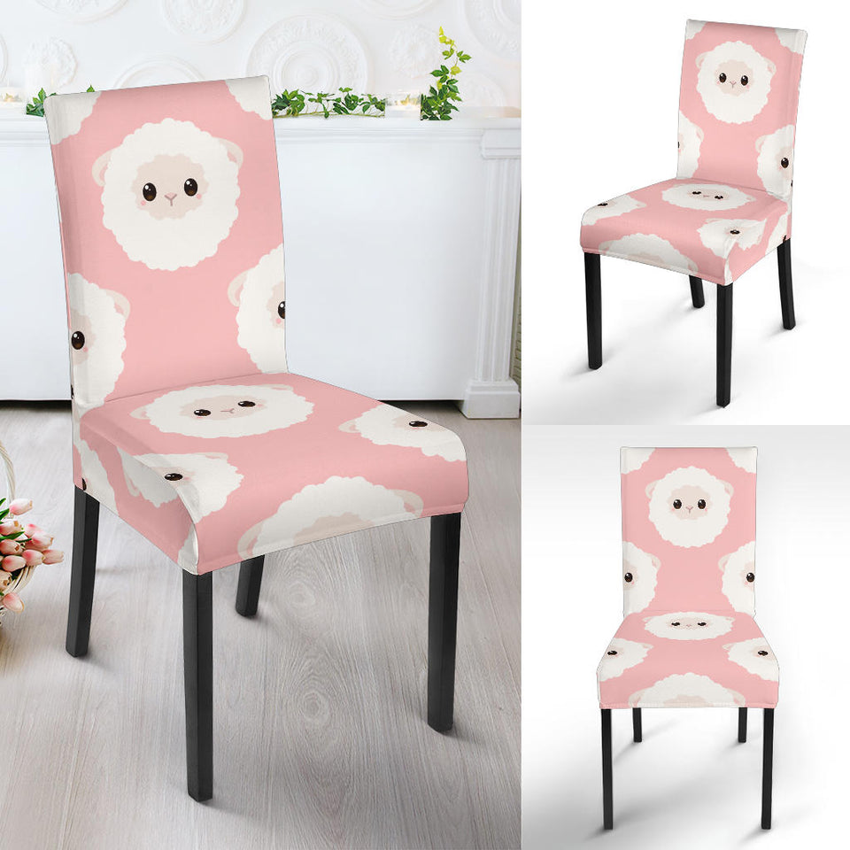 Cute Sheep Pattern Dining Chair Slipcover