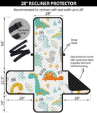 Cute funny kids dinosaurs pattern Recliner Cover Protector