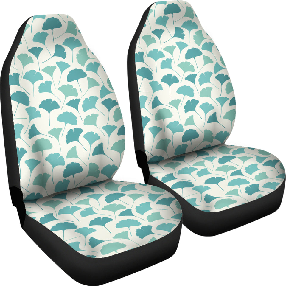 Green Ginkgo Leaves Pattern Universal Fit Car Seat Covers
