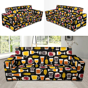 Beer Type Pattern Sofa Slipcover