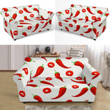 Chili Pattern Loveseat Couch Slipcover