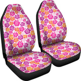 Hibiscus Pattern Print Design 01 Universal Fit Car Seat Covers