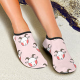 Cute Goat Pattern Aqua Shoes