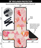 Hand drawn heart design pattern Recliner Cover Protector