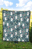 Cute Rabbit Pattern Premium Quilt
