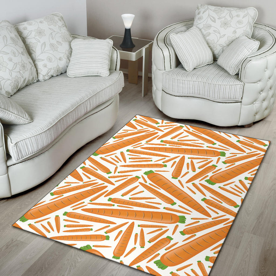 Carrot Pattern Print Design 02 Area Rug