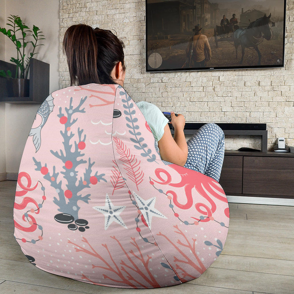 Octopus Winter Hat Garland Fish Candy Seaweed Coral Starfish Bean Bag Cover