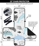 Cute dolphins Childish Style pattern Chair Cover Protector