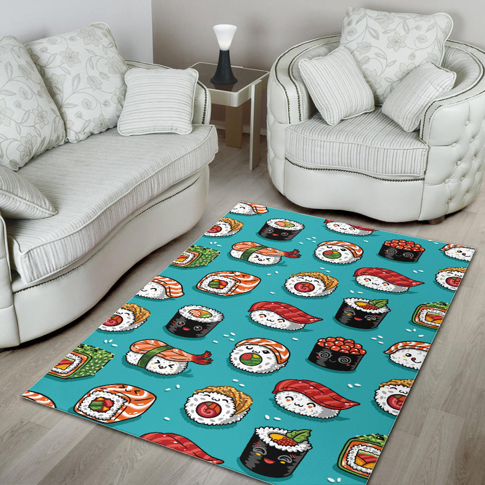 Cute Sushi Pattern Area Rug