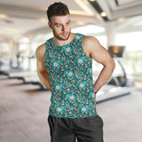Elephants jungle pattern Men Tank Top