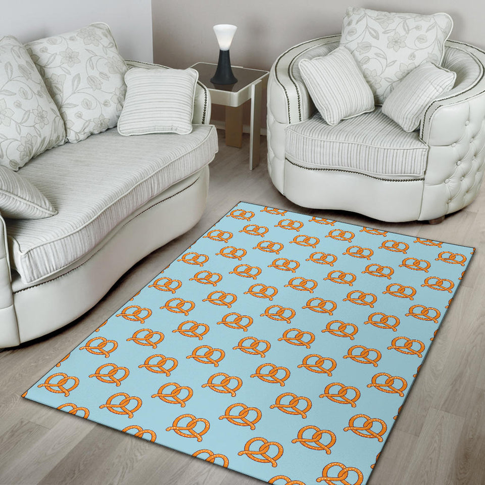Pretzels Pattern Print Design 03 Area Rug