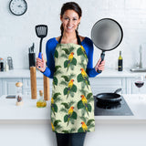 Beautiful Parrot Palm Leaves Pattern Adjustable Apron