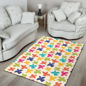 Pigeon Pattern Print Design 01 Area Rug