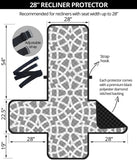 arabic gary pattern Recliner Cover Protector