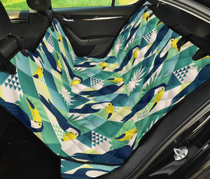 Toucan Tropical Leaves Design Pattern  Dog Car Seat Covers