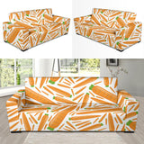 Carrot Pattern Print Design 02 Sofa Slipcover