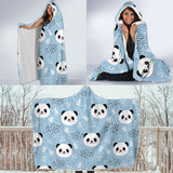 Cute Panda Pattern Hooded Blanket