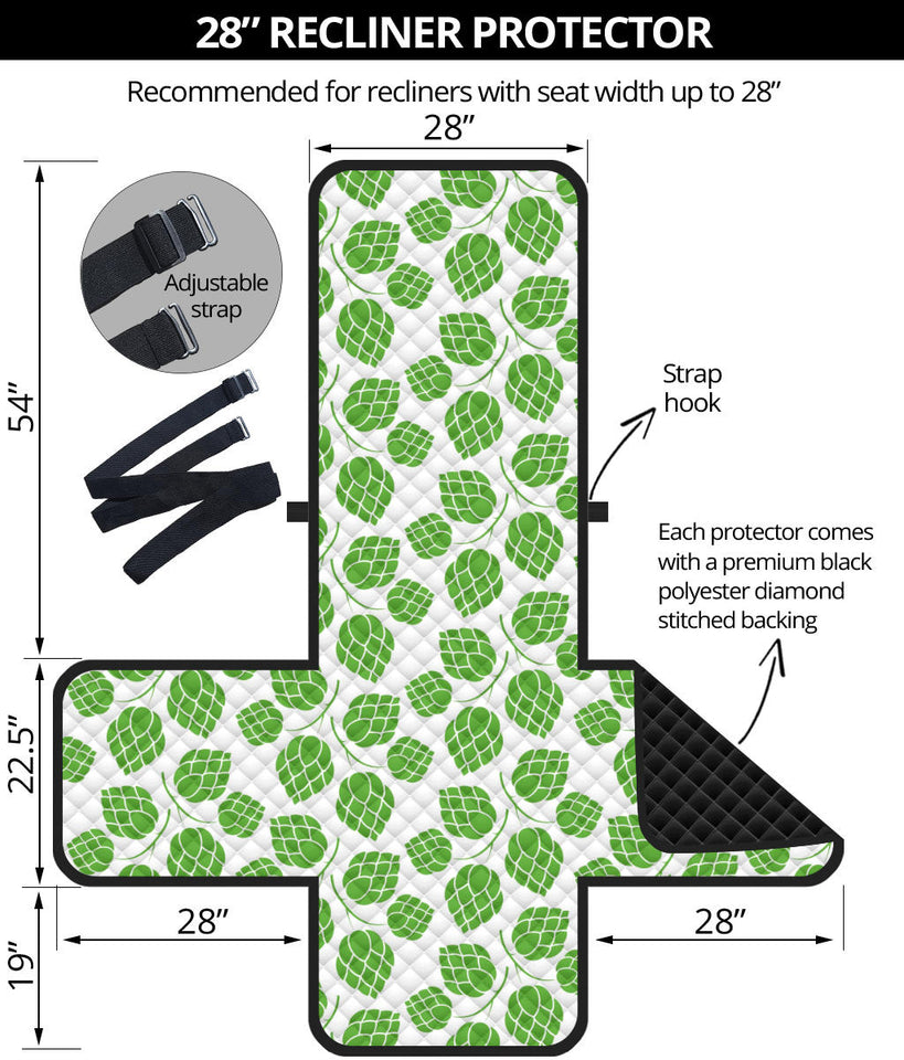 Hop pattern background Recliner Cover Protector