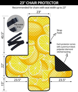 lemon pattern Chair Cover Protector