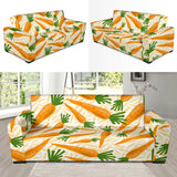 Carrot Pattern Print Design 01 Sofa Slipcover