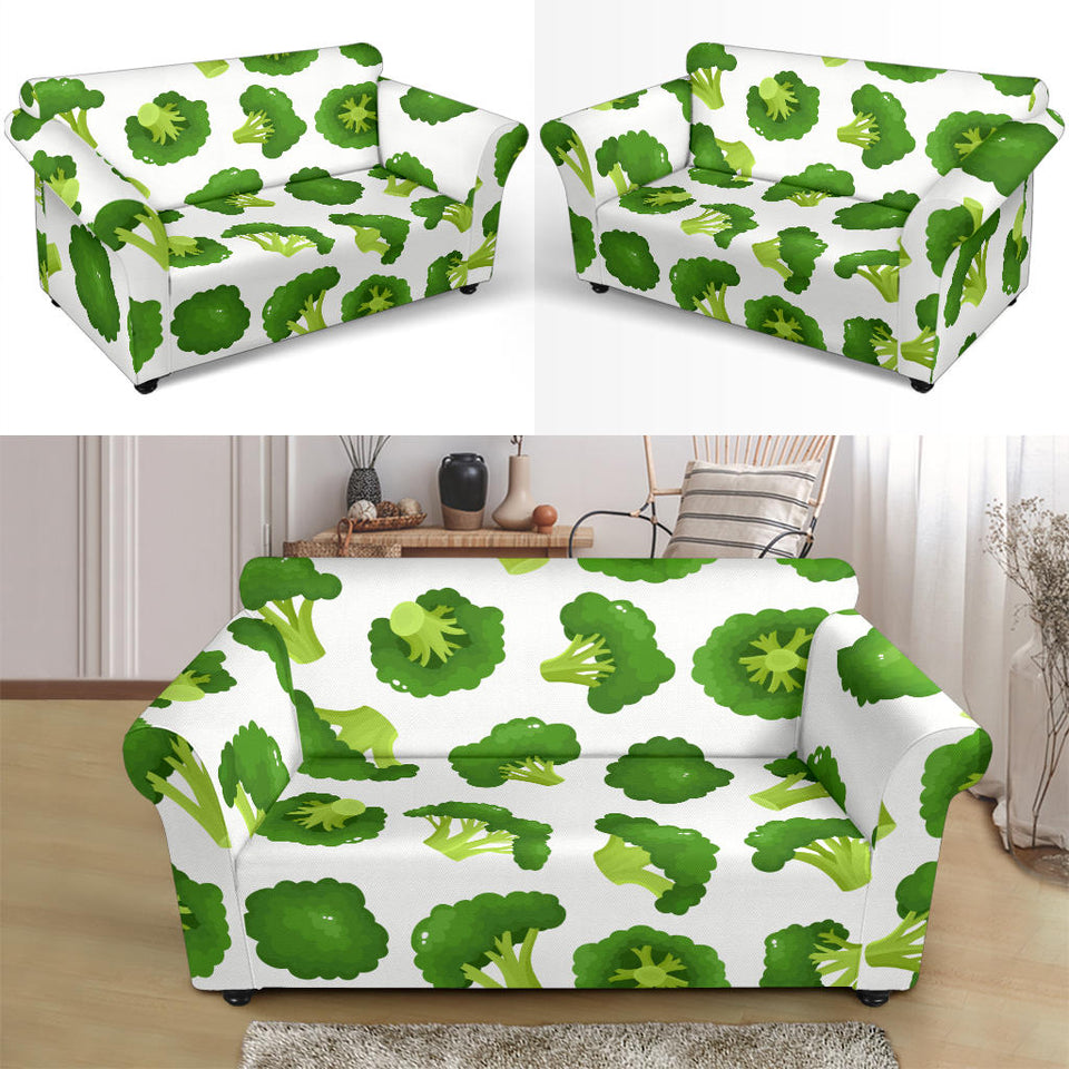 Cute Broccoli Pattern Loveseat Couch Slipcover