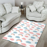 Cute Rainbow Clound Pattern Area Rug