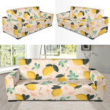 Lemon Flower Leave Pattern Sofa Slipcover