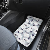 Swallow Pattern Print Design 05 Front and Back Car Mats