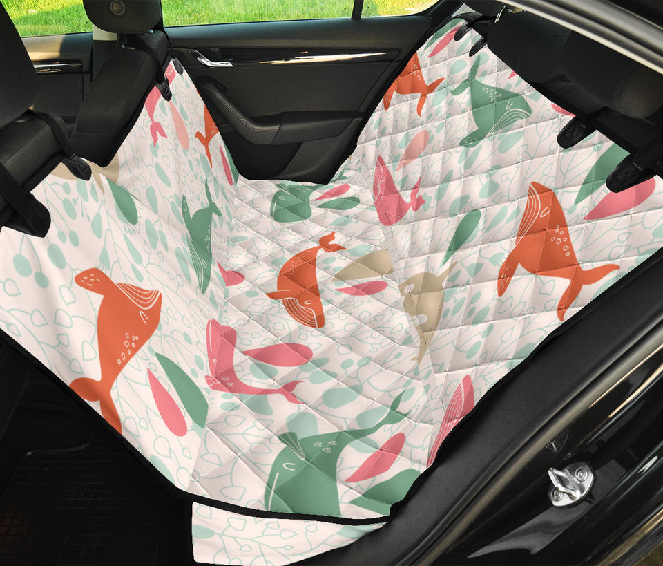 Cute Whale Pattern Dog Car Seat Covers