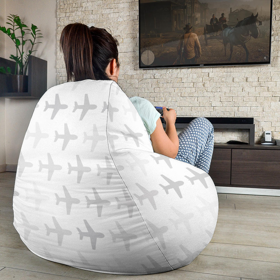 Airplane Print Pattern Bean Bag Cover
