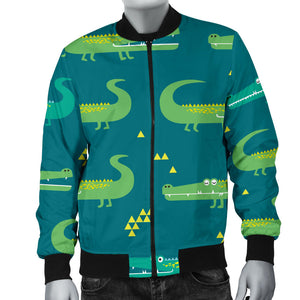 Crocodile Pattern Men'S Bomber Jacket