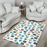 Math Pattern Print Design 05 Area Rug