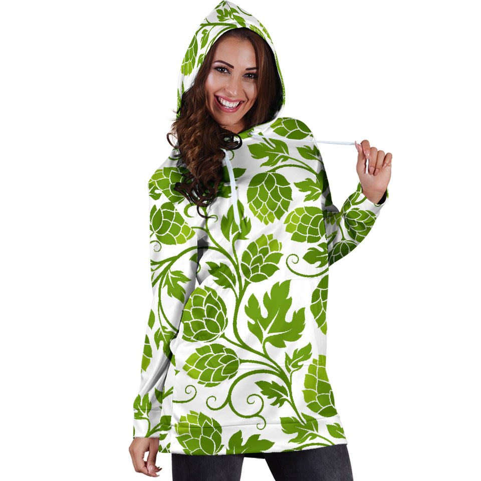 Hop Design Pattern Women'S Hoodie Dress