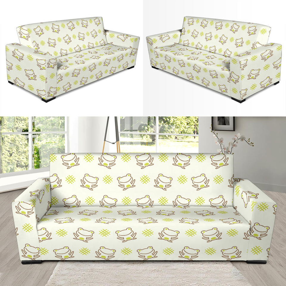Cute Cartoon Frog Baby Pattern Sofa Slipcover