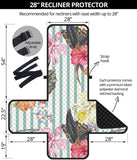 Colorful orchid flower pattern Recliner Cover Protector