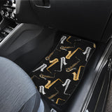 Saxophone Design Pattern Front And Back Car Mats
