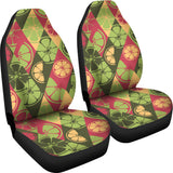 Cool Geometric Lime Pattern Universal Fit Car Seat Covers
