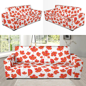 Canada Pattern Print Design 02 Sofa Slipcover