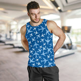 Airplane pattern in the sky Men Tank Top