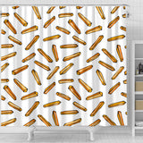 French Fries Potato Pattern Shower Curtain Fulfilled In US