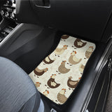Cute Rooster Chicken Cock Front And Back Car Mats