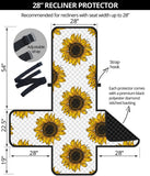 sunflowers design pattern Recliner Cover Protector