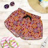 Gear Pattern Print Design 04 Women Shorts