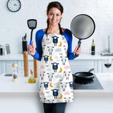 Cute Sleeping Sheep Moon Cloud Pattern Adjustable Apron